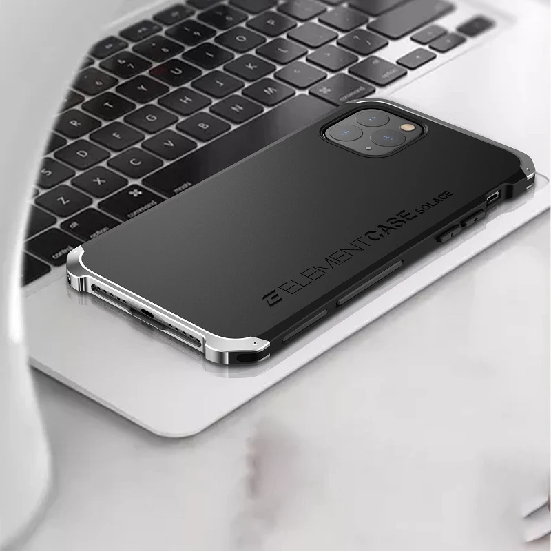 Металлический Алюминиевый Чехол Bumber для iphone 11, чехол-гибрид, задняя крышка из поликарбоната для iphone 11 pro max, чехол, противоударный чехол, Fundas