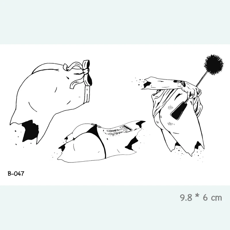 Временные водостойкие татуировки-наклейки Wyuen для тела сексуальной женщины