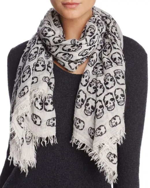 

Seasons Can All Be Used Skull Print Generous Fashion Versatile Scarf