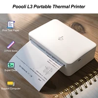300dpi portable thermal printer 57 5mm79 5mm110mm paper width poooli l3 bt wireless photo printer grayscale mode label sticker
