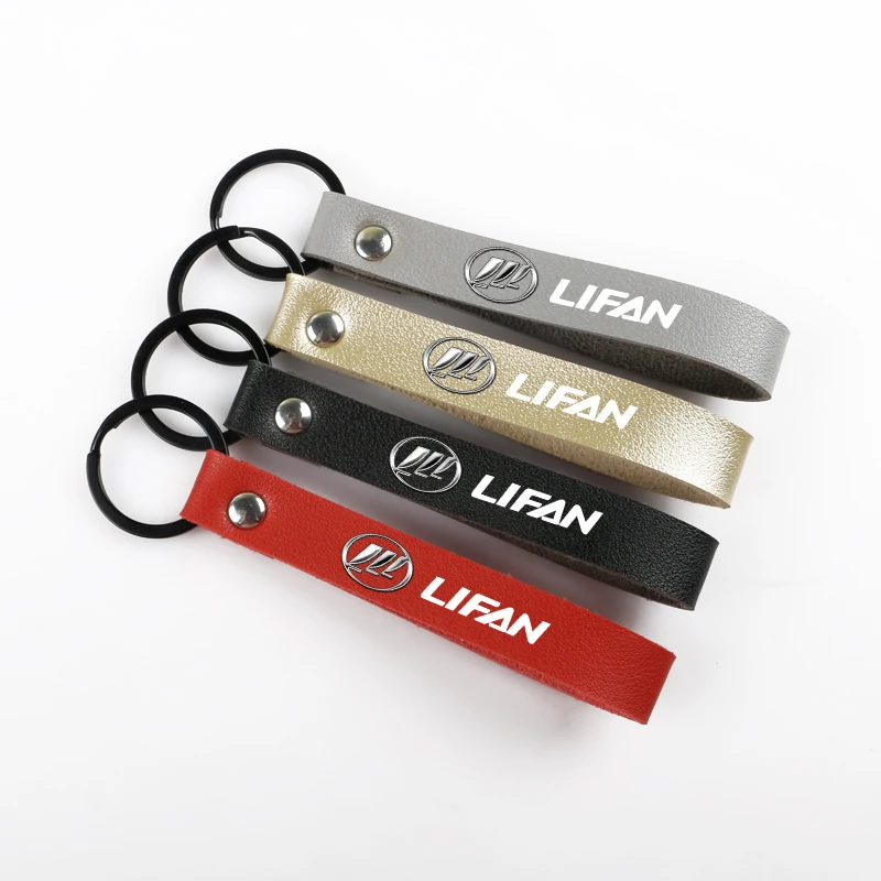 Фото Высококачественный кожаный Автомобильный Брелок-пряжка для ключей lifan solano x60 x50