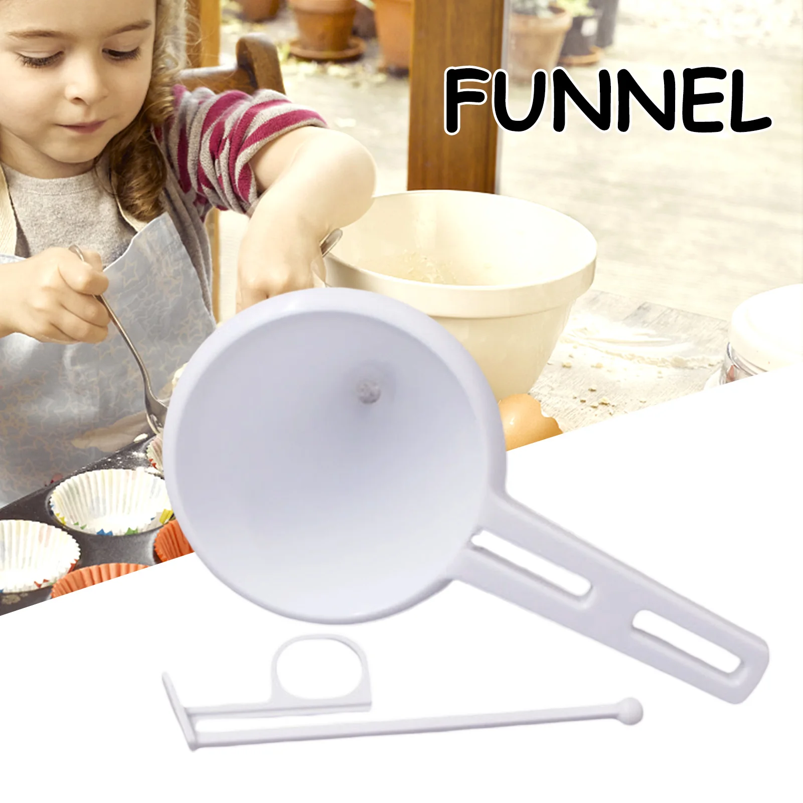 

Cake Funnel Muffin Funnel Tools Kitchen Funnel Candy Funnel Chocolate Pastry Mold Dough Dispenser Funnel Bakery Tool Pastry Funn