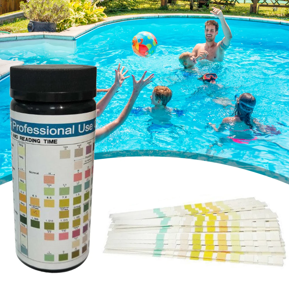 100 шт. тестовая бумага для спа ванны мочи кислоты бассейна щелочи тест полоска