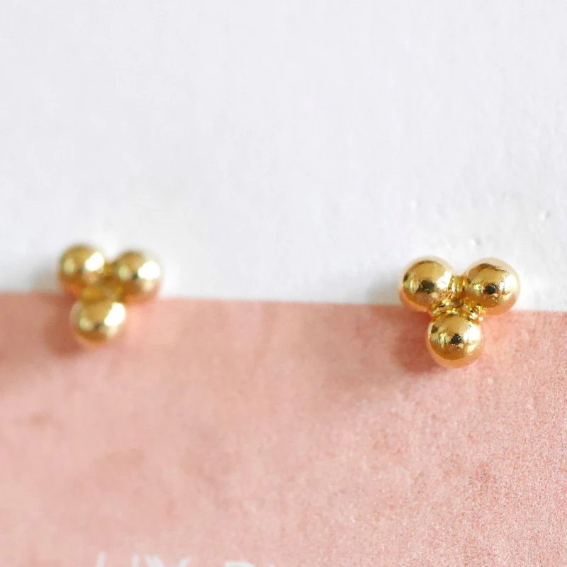 Классические серьги-гвоздики для женщин ювелирное изделие из стерлингового