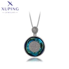 Xuping ювелирные изделия Модные круглые разноцветные на религиозную тему Новое поступление кристаллы ожерелья с подвесками женские подарки 40405