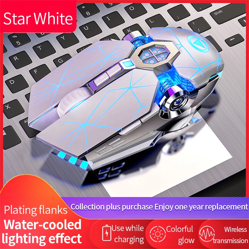 

2021 New product A7 rechargeable wireless mouse mute computer accessories home office games ergonomic mouse mouse wireless