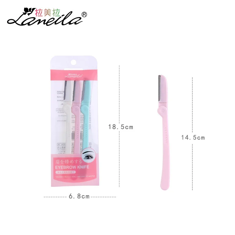 

3pcs Eyebrow Trimmer Face Razor Eyebrow Portable Blades Shaver Knife Hair Remover Set Makeup Eyebrow Profiler Tools For Women