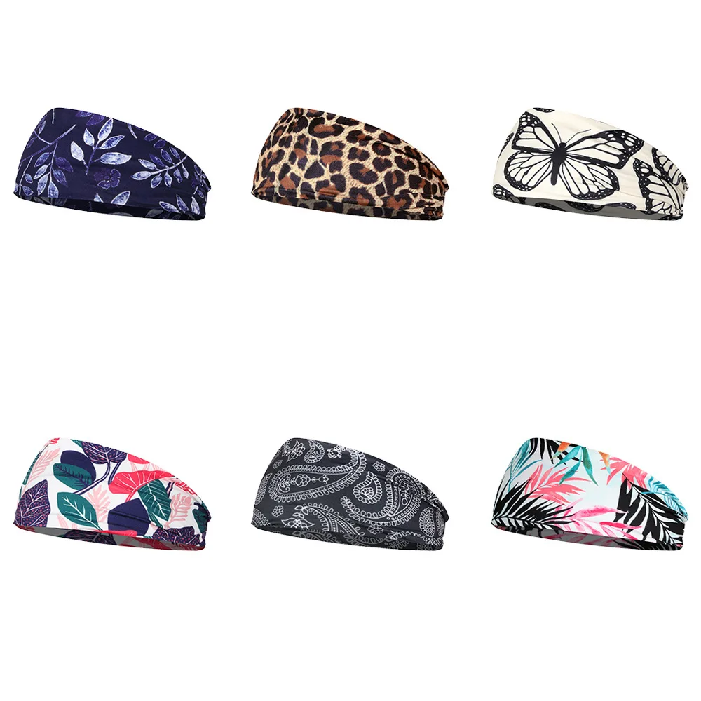 

Fashion Leopard Print Headband For Women Sports Yoga Fitness hair band Elastic headkerchief Girls Hair Accessories Scrunchies