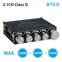 bluetooth 5 0 250w100w tpa3116d2 2 1 channel class d amplifier board speaker home theater audio stereo equalizer amp module