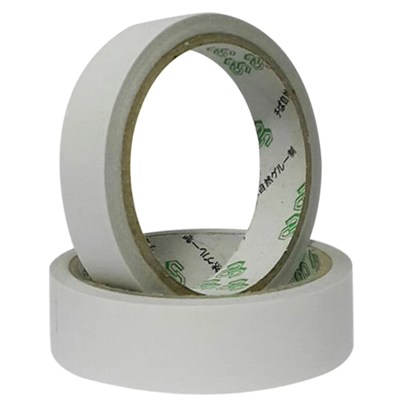 

2 Rolls 10M Hot Powerful Double Faced Adhesive Tape Paper Double Sided Tapes For Mounting Fixing Pad Sticky