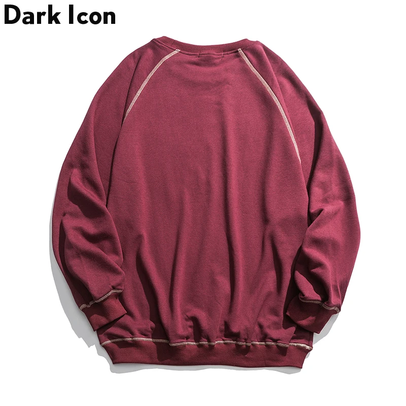 Футболка в стиле хип-хоп с темными иконами и цветными блоками осенняя уличная