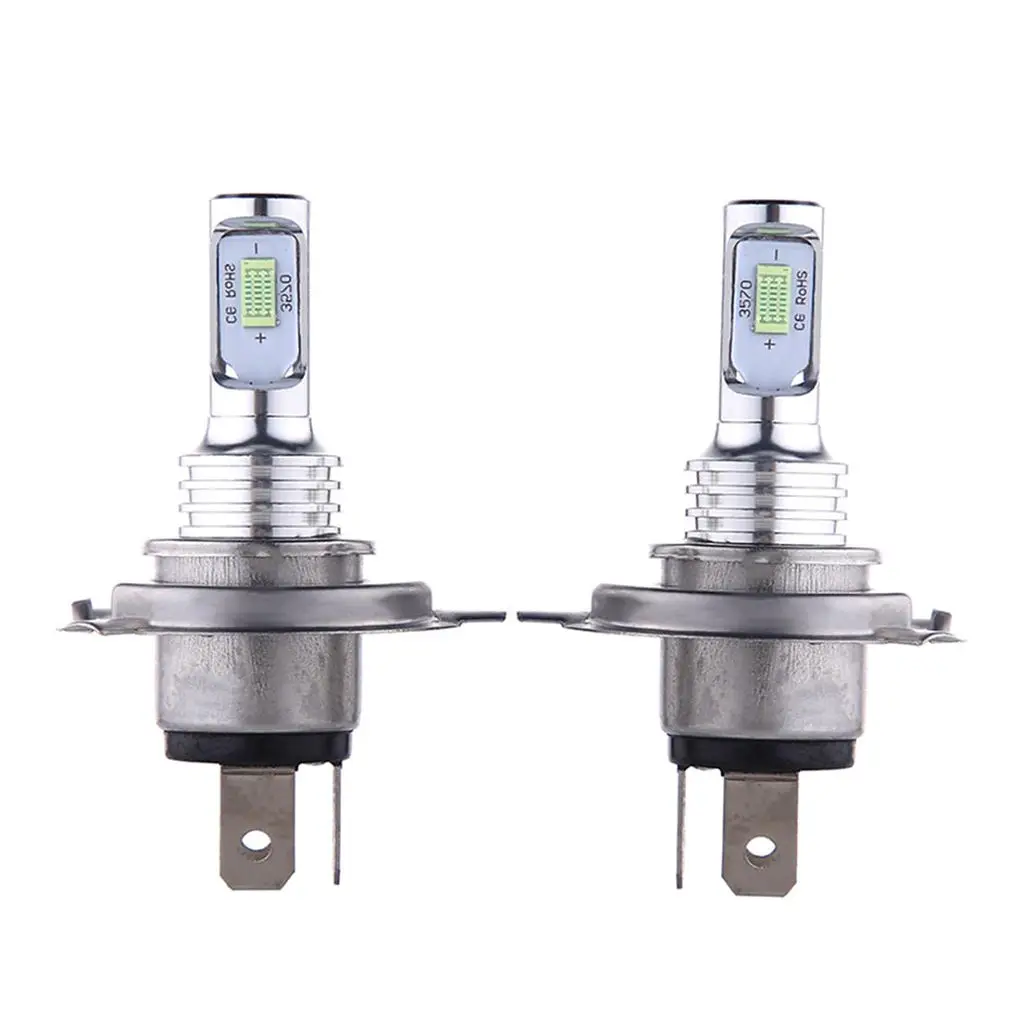 

2pcs H4 LED Headlight Car 35 8000K Replace Hi/Lo Beam Bulb Lamp Ice Blue