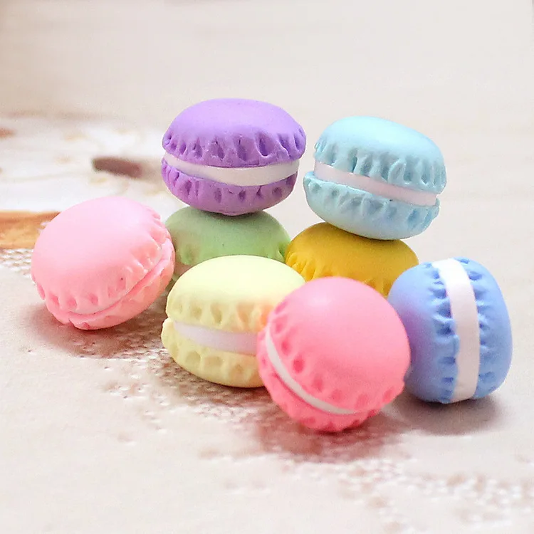 20Pcs Kawaii Cute Macaron Design craft Polymer Clay Decoration Supplies Toys Cabochon Embellishment Scrapbooking Accessories | Дом и сад