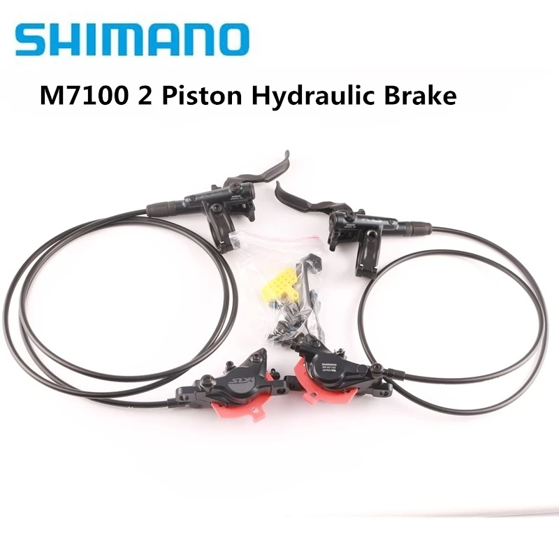 SHIMANO SLX M7000 M7100 Гидравлический дисковый тормоз Комплект MTB передние и задние W/смолы колодки ICE Tech G03S J02A J03A J04C