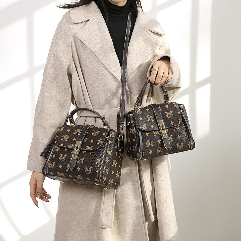 Europeu e Americano Retro de um Ombro Crossbody Bolsa Feminina Tendência All-combining Simples 2021