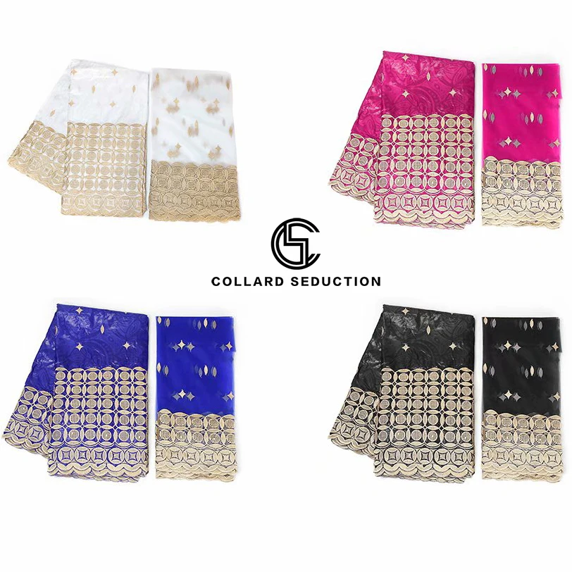 

Высококачественная африканская базиновая богатая ткань с Бродом, Новейшая модная вышивка с раковиной, кружевная ткань для традиционной св...