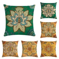 geometric flower series linen decorative pillow cushion covers pillowcase cushions for sofa pillowcover decorative