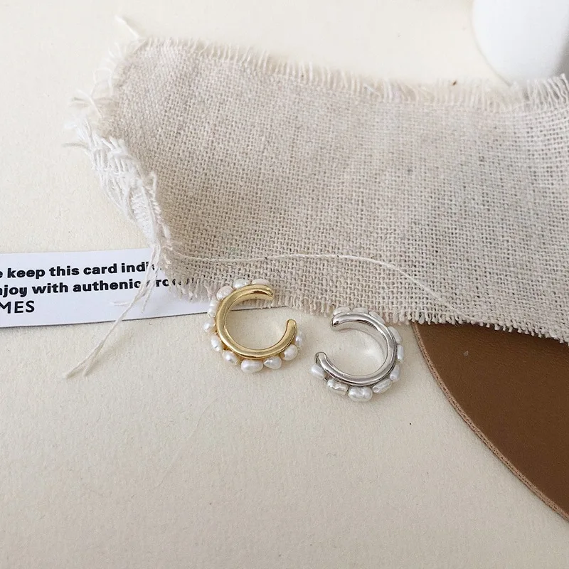 Серьги клипсы женские с жемчугом в стиле барокко|Серьги-клипсы| |