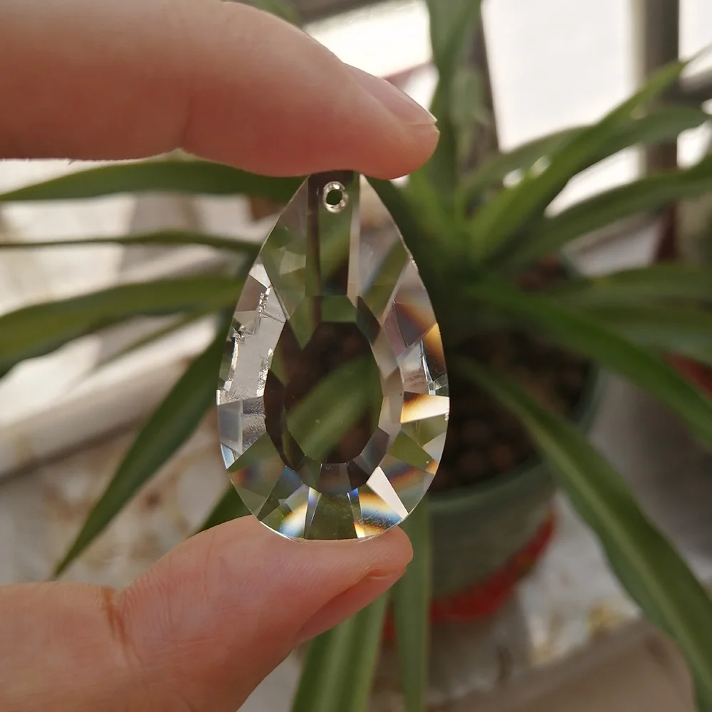 2 шт. кристаллические призмы в форме сережек 38 мм|Люстра хрустальная| |