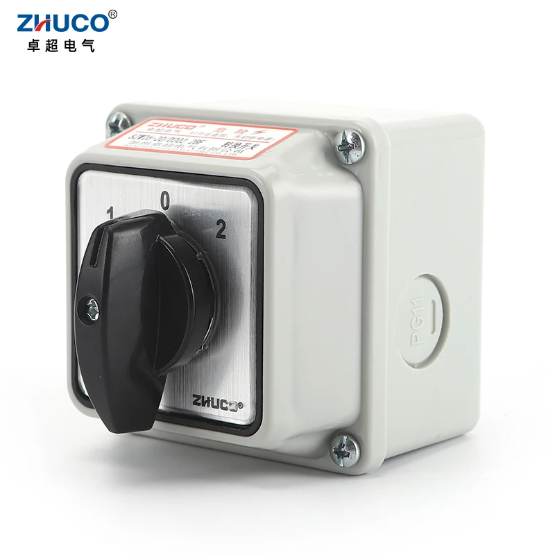 ZHUCO SZW26/LW26 20 D202.2 20A 3 позиции цепи 2 pole селектор переключение поворотный