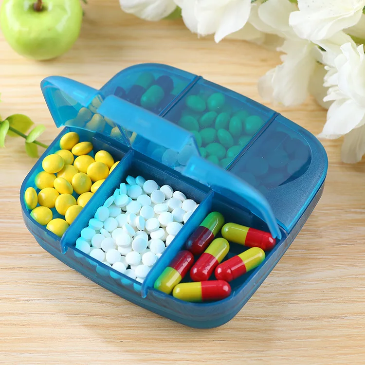 

6 Grids Pill Box Holder Medicine Storage Organizer Pill Case Container Case Wallet Medicine Box Travel Case