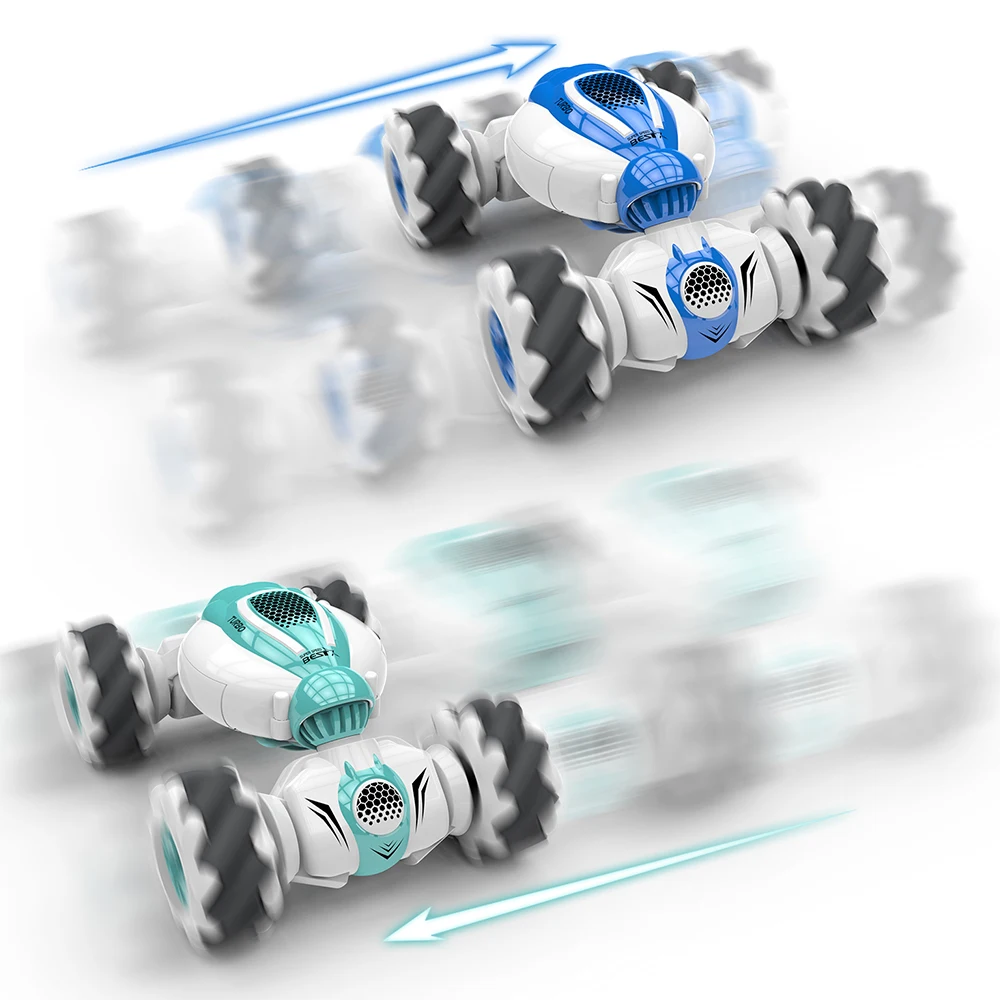 Teeggi-coche acrob&aacute;tico teledirigido S-012, coche acrob&aacute;tico teledirigido de 2,4G, acrob&aacute;tico de derrape, inducci&oacute;n de gestos, giro de 360 grados, juguete para regalo-3