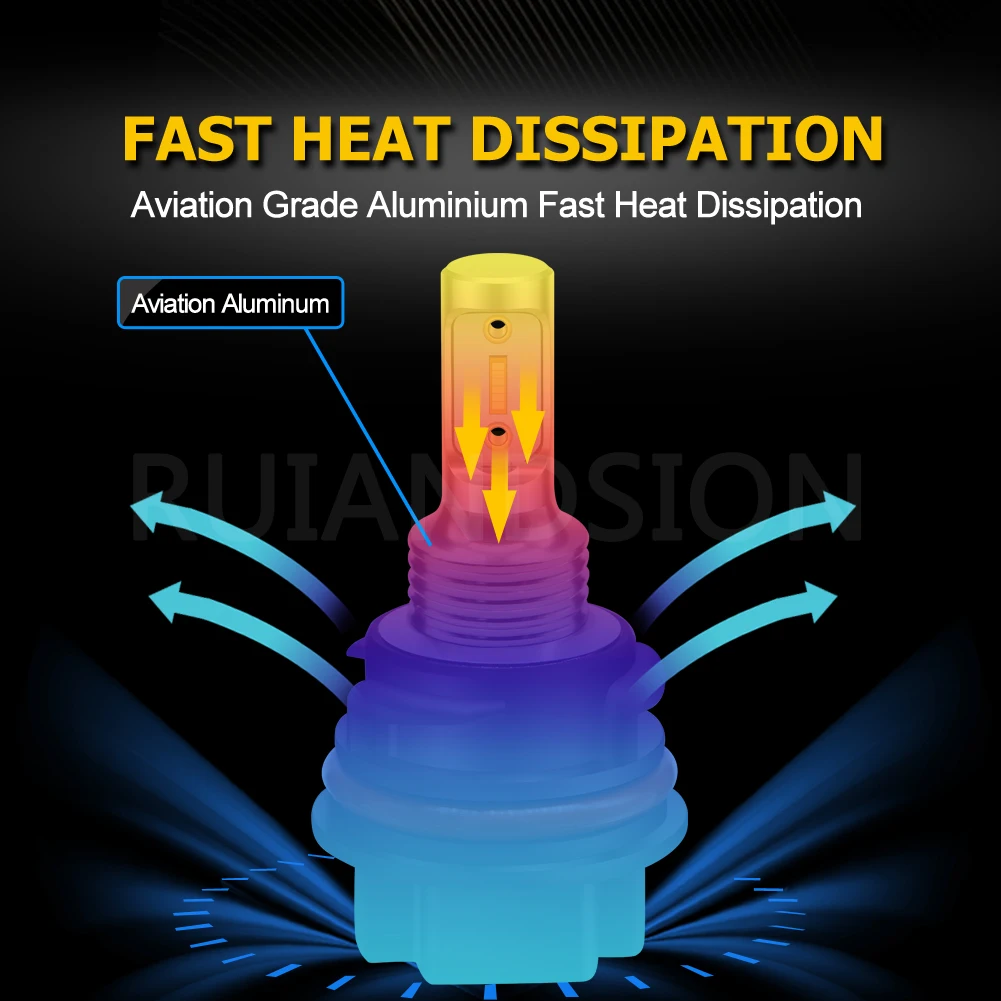 RUIANDSION Wholesale 4Pcs PH11 9014 Motorcycle Accessories Replacement Bulb Motorbike LED DC10-30V 12V 24V White 6000K Not AC |