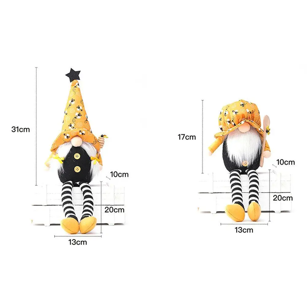 

Festival Faceless Old Bee Plush Doll Ornaments Room Decoration Long legs Bee Gnome Desktop Kawaii Room Decor Kid Gifts