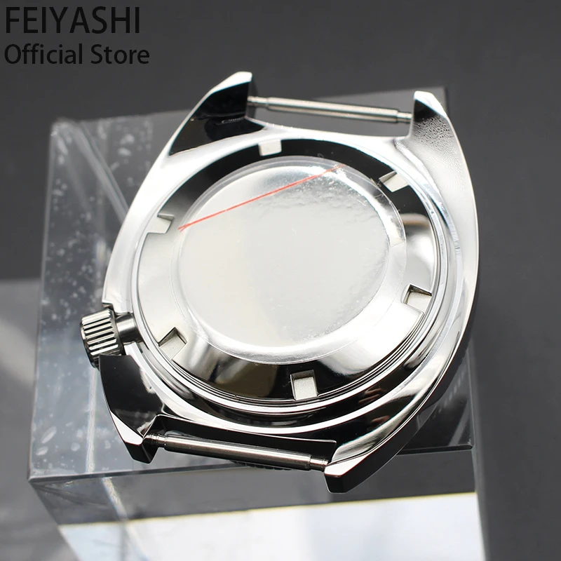 41mm skx007 skx013 Mod Case Men's Watch Part Sapphire Glass Stainless Steel For Seiko Tuna Turtle nh35 nh36 Movement 28.5mm Dial