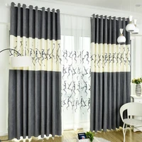chenille dead branches pattern shading curtain finished nordic simple modern custom curtains for living dining room bedroom