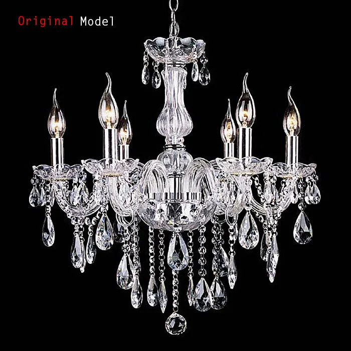 

Sales Updated More High Crystal Chandelier 4/6/8/10/12/15/18 Arms Lustres De Cristal Chandelier Modern Brushed Nickel LED Bulbs
