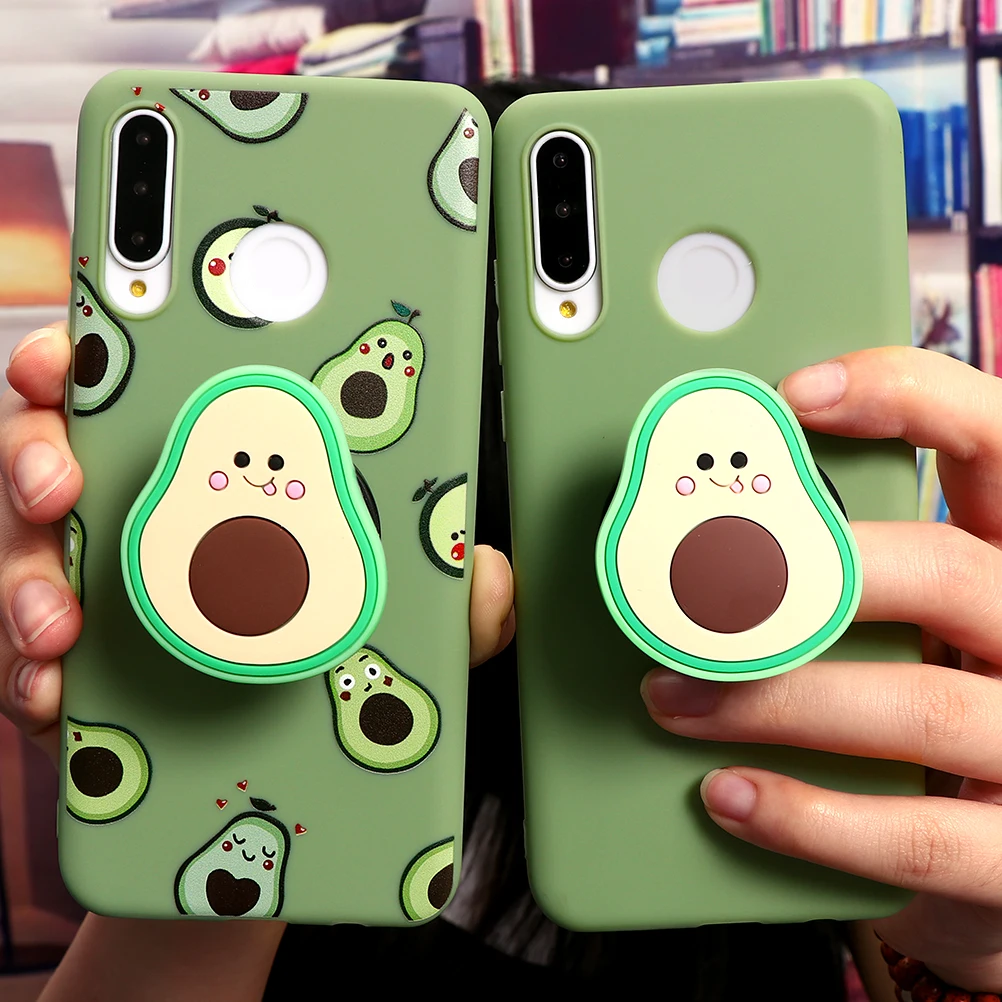 Чехол из ТПУ с подставкой для Huawei P40 P30 P10 P20 Honor 10i 8X 9X 9 Mate 20 10 Lite Pro Y6 Y7 Y9 P Smart 2019 Z 3D