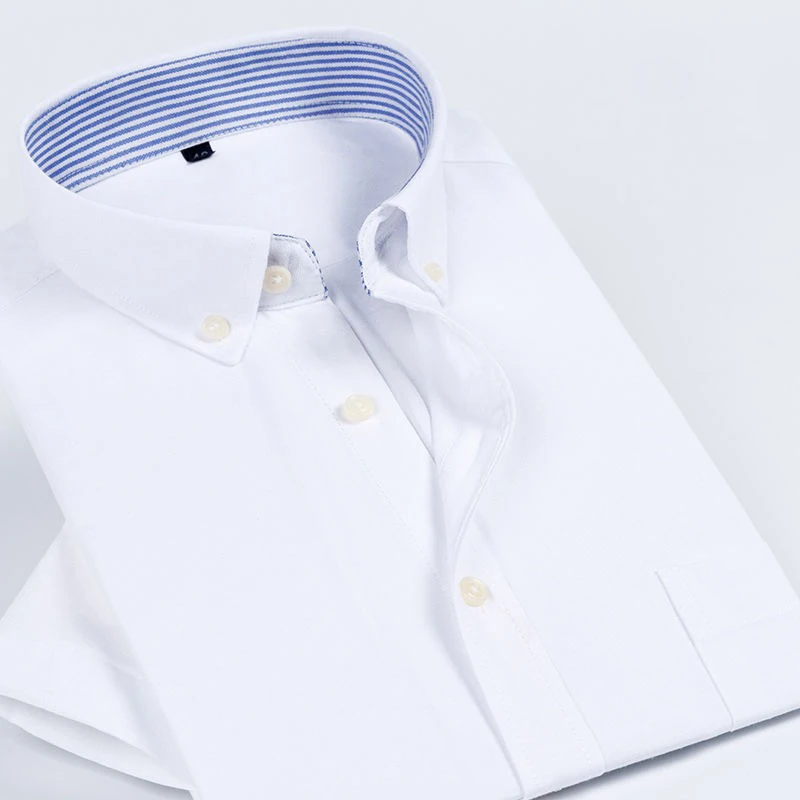 Мужская Повседневная рубашка NIGRITY мягкая приталенная из ткани Оксфорд с