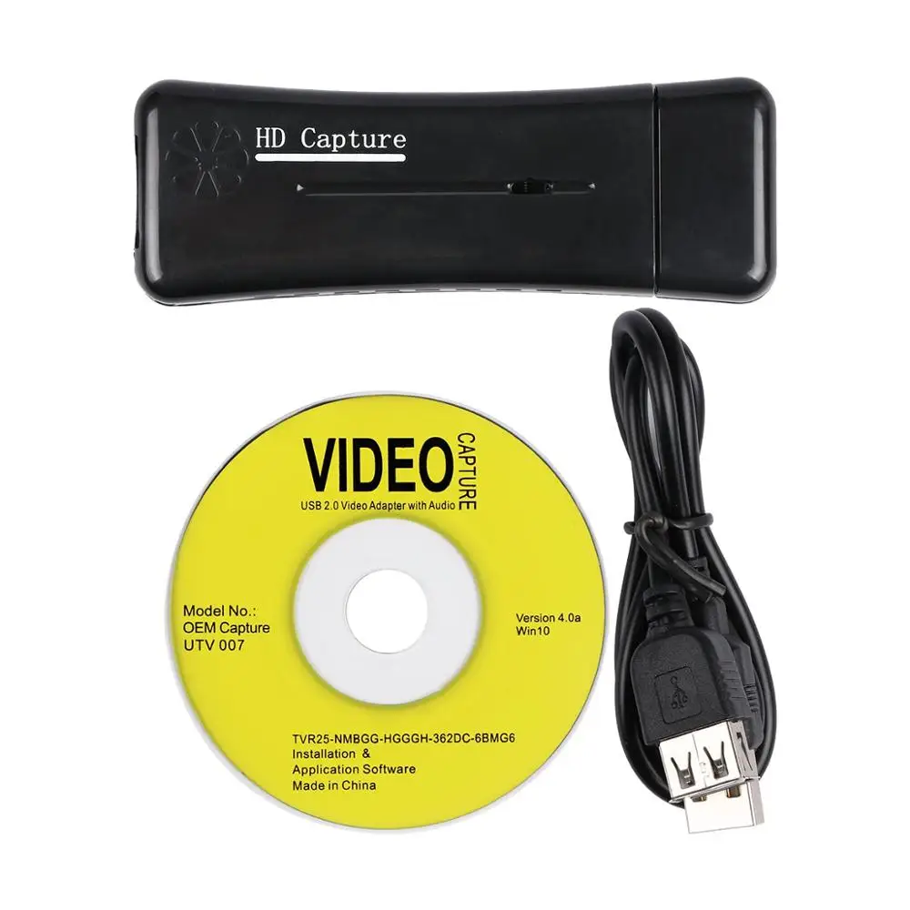 USB 2 0 HDMI 1080P видео Захват конвертер монитор адаптер для компьютера с программным