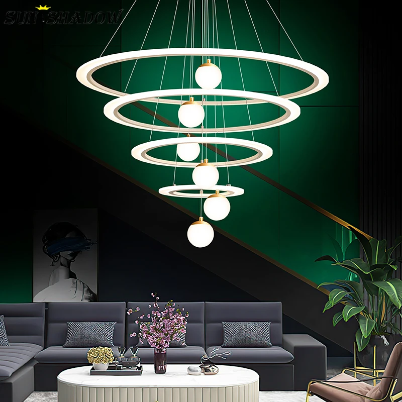 

Circle Led Chandelier Light Home 110v 220v Modern Chandelier Lamp For Kitchen Living Room Bedroom Dining Room Led Light Fixture