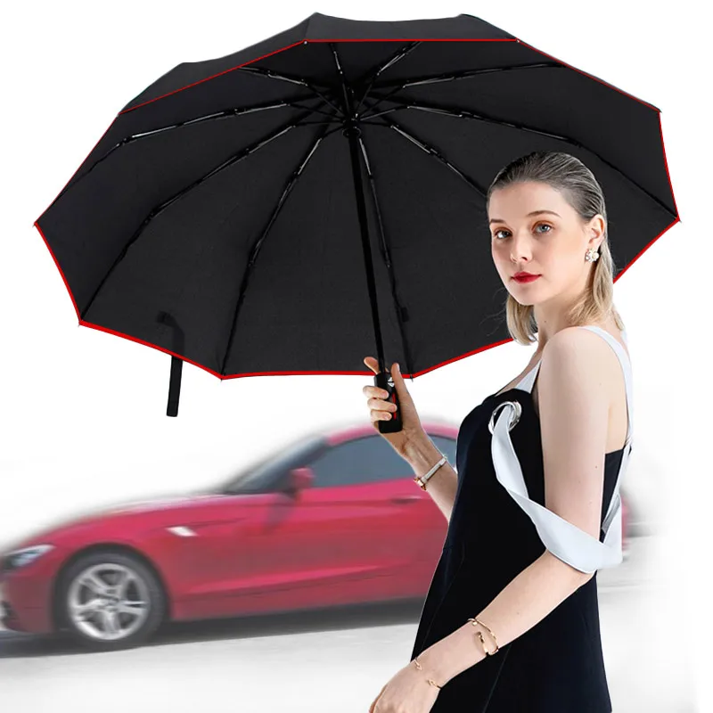 Зонт Автоматический с длинной ручкой для женщин и мужчин складной аксессуар от