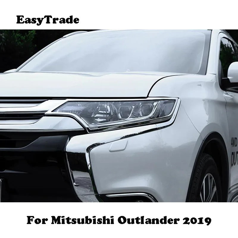 2 шт. ABS хромированный автомобильный Передний фонарь задний светильник накладка