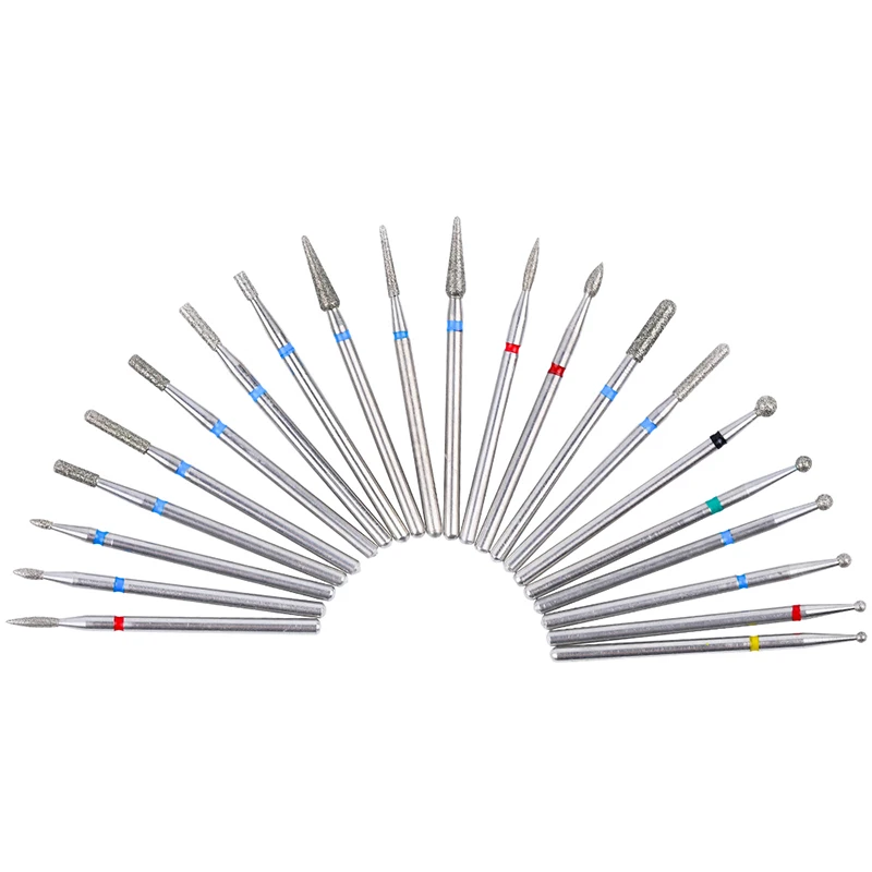 

6pcs/Set Rotate Diamond Electric Nail Drill Milling Nail Cutter Bits For Cleaning Cuticle Manicure Pedicure Tool