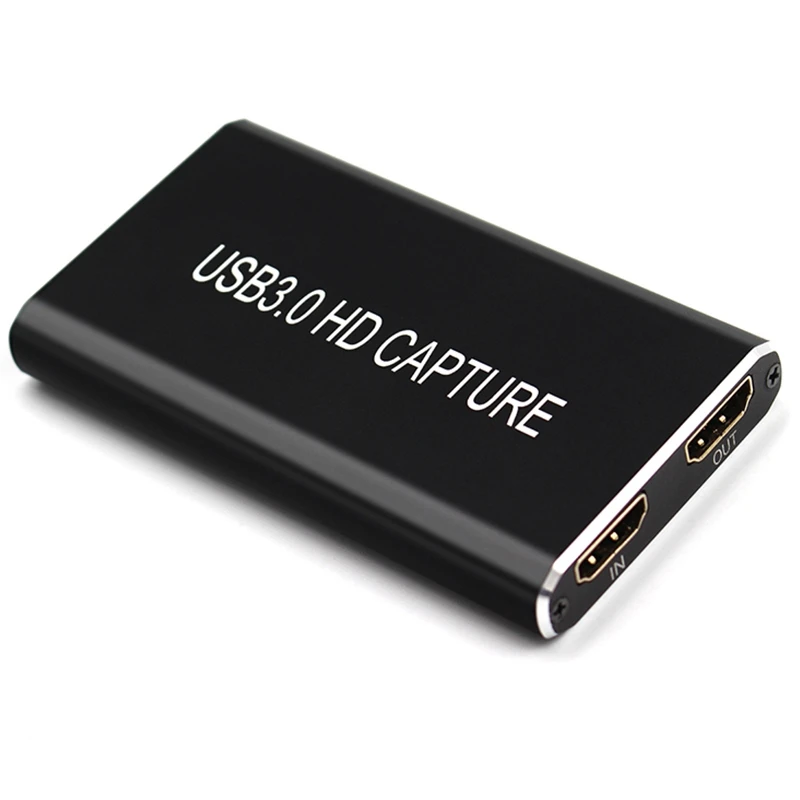 

USB Video Capture Card HD to Type-C/USB C/USB 3.0 1080P with HDMI Loop Output for Live Streaming Record Game Converter