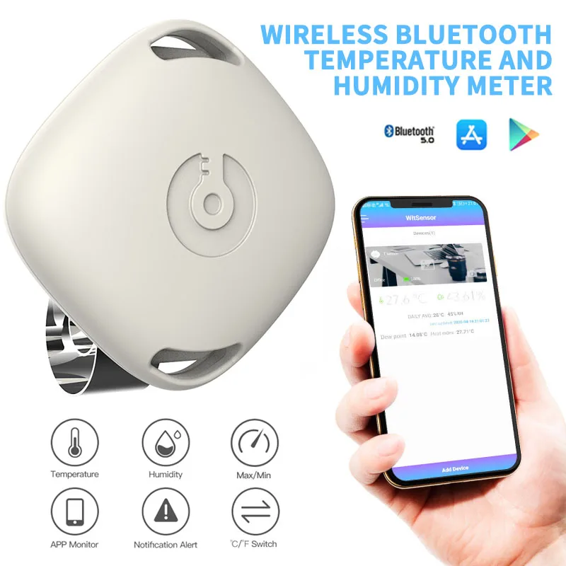 

Беспроводной мини-Термометр-Гигрометр с Bluetooth