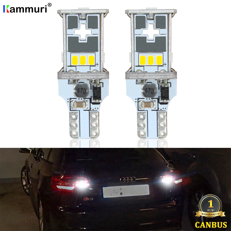 Светодиодные лампы KAMMURI W16W T15 для Audi A3 8P 8PA 8P7 Sportback 2004 2013|Сигнальная лампа| |