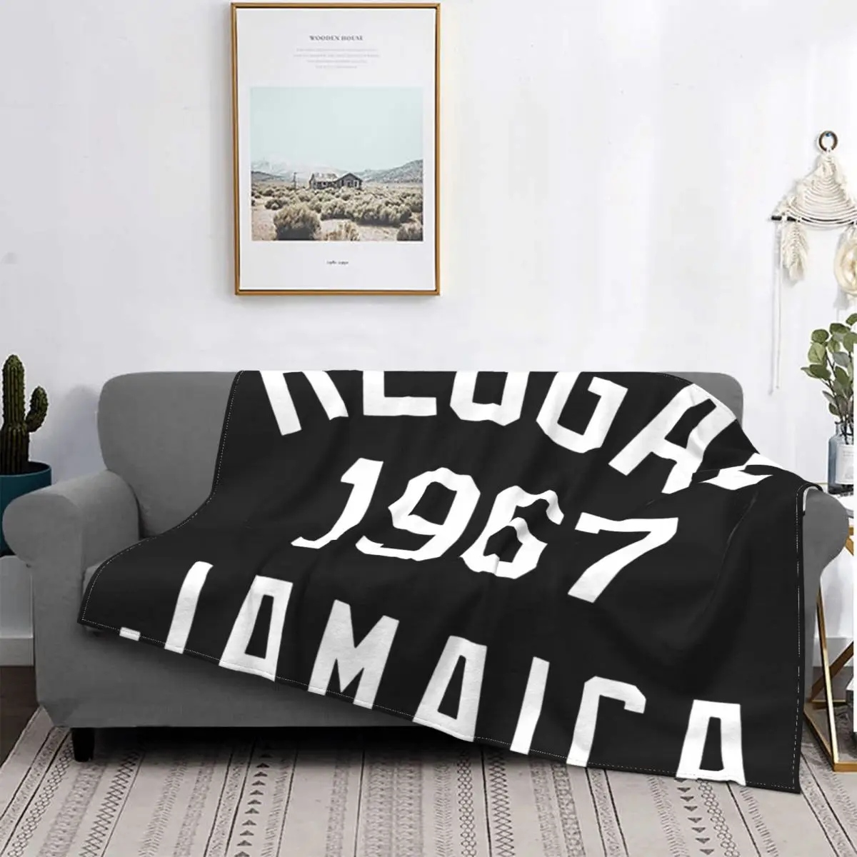 

Reggae-Manta a cuadros para cama, colcha para cama, cubierta de pícnic, a cuadros en el sofá, 1967