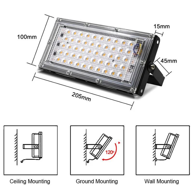 

50W LED Grow Light For Plant Tent Flower Seeding Lamp Indoor Outdoor New