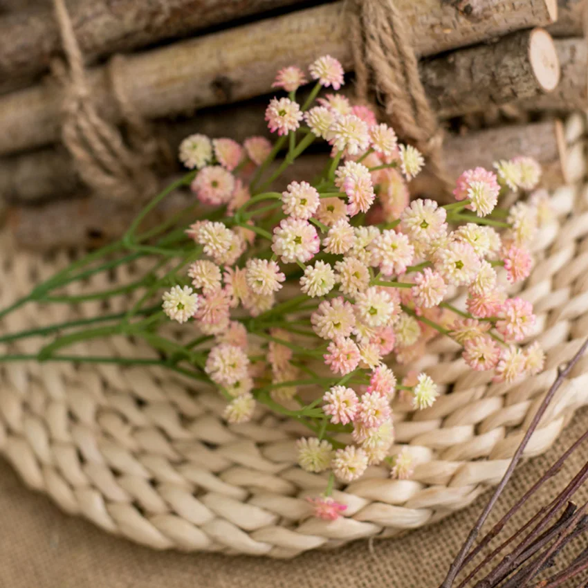 Гипсофила метельчатая мягкий клей Малый засушенные цветы свадебная фата Дешевые