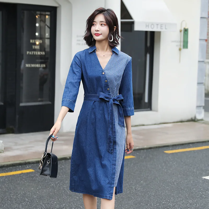 #2708 джинсовые платья для женщин 2021 весна джинсы платье сексуальное