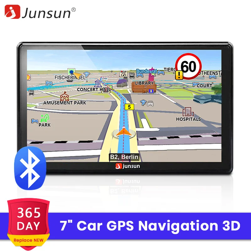 7 дюймов HD Автомобильная GPS-навигация FM 8GB карта Обновление Спутниковая навигация Автомобильные навигаторы GPS
