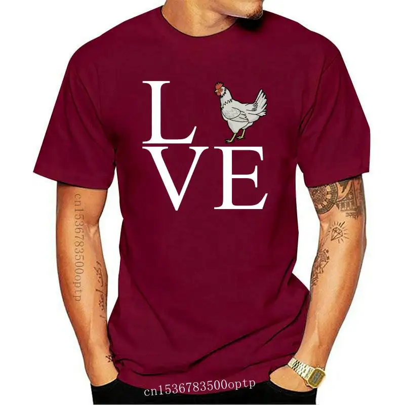

New 2021 Fashion Love Chicken Farmer Funny Shirt Birthday Gift Idea, Men, Women, Unisex T-Shirt Tees