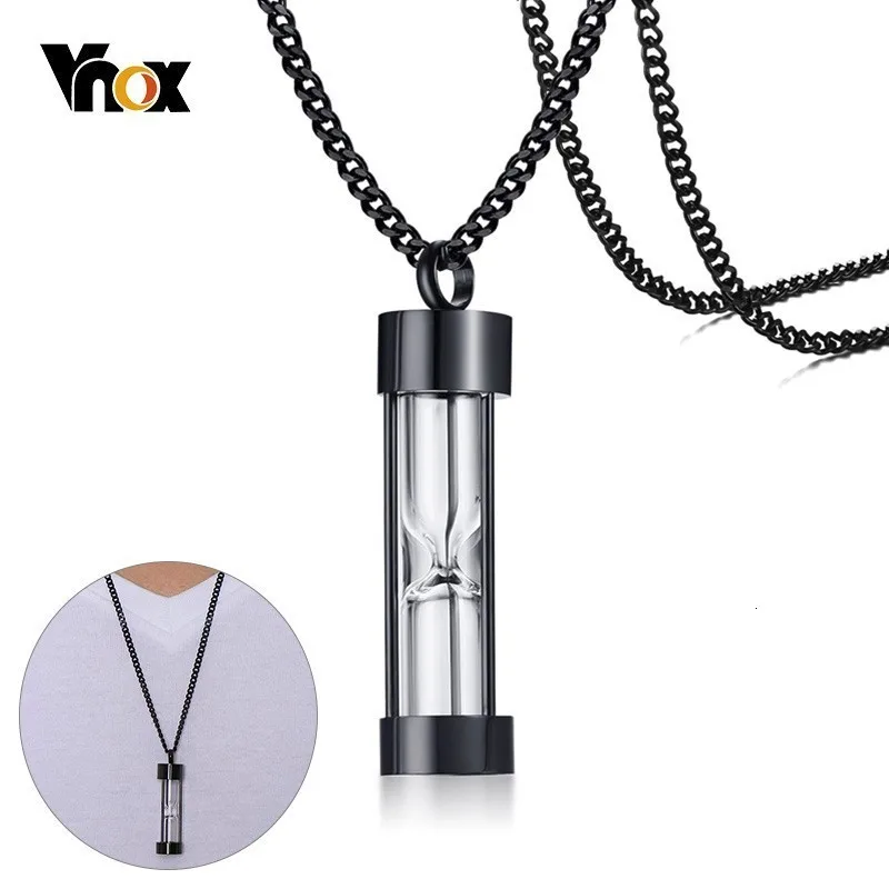 Vnox Уникальный полый точечный кулон из песочных часов памятный сувенир для