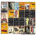 DecorMan Классические французские автомобили металлический знак пользовательские табличка СТЕНА картина паб комнаты бар отеля Декор LTA-2023