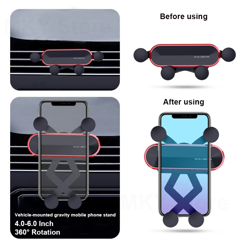 

Car Phone Mount Upgraded Handsfree Stand Windshield Air Vent Phone Holder For Car Compatible ALL iPhone Samsung 4-6.8 Inch